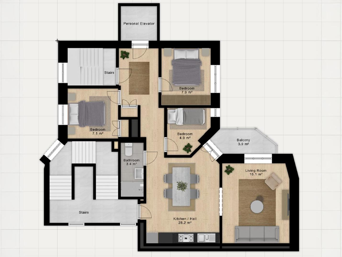Sanders Shield - 3 Bedroom Apartment With Balcony København Eksteriør billede